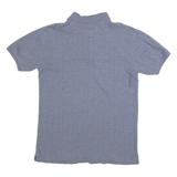 CHAPS RALPH LAUREN Mens Blue Short Sleeve Plain Polo Shirt S Cotton Blend