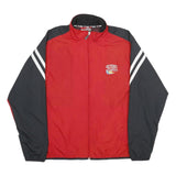 CHASE AUTHENTICS Mens Red & Black DuPont Motorsports Zip Jacket M Polyester