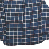 JACHS Mens Blue & Black Check Flannel Shirt XL Button Down Casual
