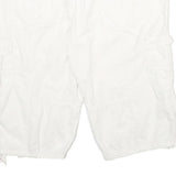 UNION BAY Womens Shorts White Casual Cargo L W32 Cotton Summer