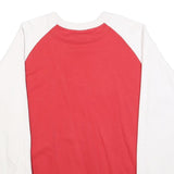 NIKE Boys Red & White Crew Neck XL Sweatshirt Cotton Blend Casual Pullover
