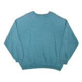 LIIJ Mens Blue Crew Neck 2XL Cotton Blend Pullover Sweatshirt Casual Wear