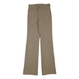 EDWIN Womens Beige Polyester Blend Regular Flared Trousers W25 L32 Comfortable