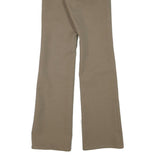 EDWIN Womens Beige Polyester Blend Regular Flared Trousers W25 L32 Comfortable