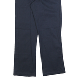 DICKIES Mens Regular Navy Blue Zip Cotton Blend Trousers W30 L30 Workwear