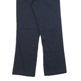 DICKIES Mens Regular Navy Blue Zip Cotton Blend Trousers W30 L30 Workwear