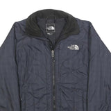 THE NORTH FACE Womens Black Outdoor Jacket XS Polyester Blend Zip Plain