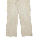 ROCKY Womens Cotton Blend Beige Regular Fit Cargo Trousers W30 L28 Utility Style