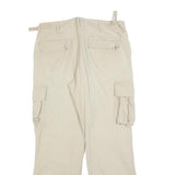 ROCKY Womens Cotton Blend Beige Regular Fit Cargo Trousers W30 L28 Utility Style