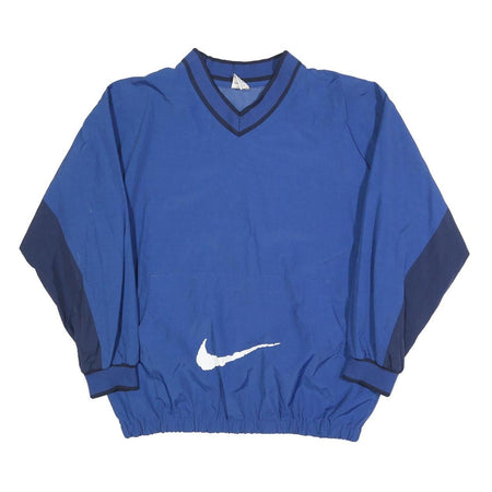 NIKE Boys Blue & Navy V-Neck XL Sweatshirt Pullover Swoosh Logo Sportswear