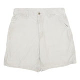 CARHARTT Mens Shorts White Casual M W33 Cotton Workwear