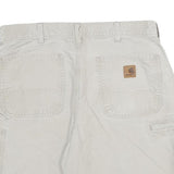 CARHARTT Mens Shorts White Casual M W33 Cotton Workwear