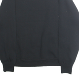 RUSSELL ATHLETIC Mens Black Pacific Football Crew Neck L Cotton Blend Sweatshirt