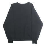 RUSSELL ATHLETIC Mens Black Pacific Football Crew Neck L Cotton Blend Sweatshirt