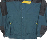 WINTERPARK Mens Blue & Black Polyester Blend Casual Jacket M Zip Pocketed