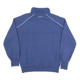 JOULES Womens Blue Sports Club Patterned Zip Neck Basic Knit UK 14 Jumper