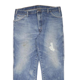 DICKIES Mens Jeans Blue Regular Straight Denim Medium W40 L30 Workwear Zip