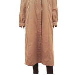 Womens Beige Button Front Long Sleeve Classic Jacket UK 18 Polyester Blend Plain