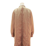 Womens Beige Button Front Long Sleeve Classic Jacket UK 18 Polyester Blend Plain
