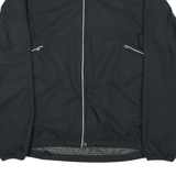 NIKE Mens Black Zip Jacket S Polyester Blend Plain Lightweight Sportswear