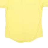 HOUSE OF UNIFORMS Mens Yellow & Brown Cotton Blend Shirt M Workwear Button Down