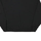 CHAMPION Womens Black Sweatshirt Crew Neck L Cotton Blend Pullover Casual