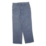 CARHARTT Mens Regular Fit Blue Denim Zip Closure Jeans W34 L32 Workwear