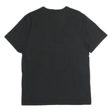 CHAMPION Mens Black Graphic T-Shirt M Short Sleeve Crew Neck Cotton
