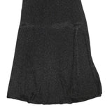 COS Womens Black Flare Midi Polyester Blend Skirt Size S Elegant Stretch