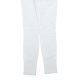 GUESS Womens Jeans White Slim Skinny Denim Light W27 L28 Zip Pockets Casual