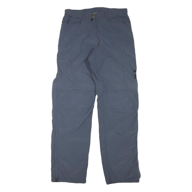 JACK WOLFSKIN Womens Polyester Blend Grey Relaxed Zip Trousers W29 L31 Outdoor