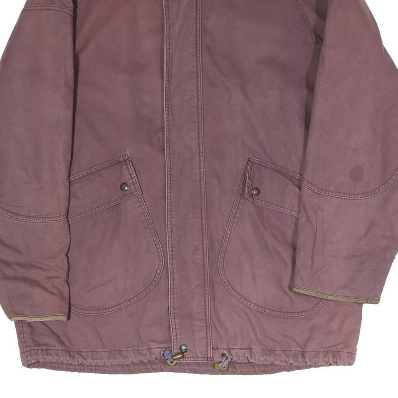 TIMBERLAND Mens Purple Outdoor Jacket M Polyester Blend Zip Casual