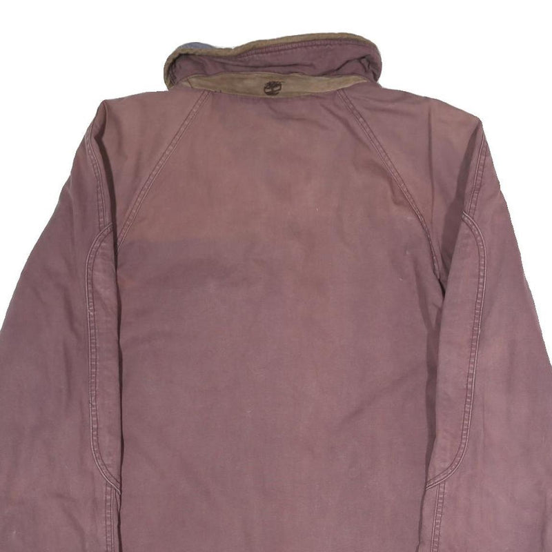 TIMBERLAND Mens Purple Outdoor Jacket M Polyester Blend Zip Casual