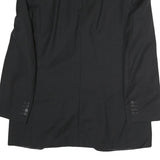 CANALI Mens Black Button Cotton Jacket M Classic Plain Tailored Button Closure