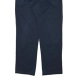 DICKIES Mens Cotton Blend Navy Regular Straight Trousers W36 L32 Workwear Zip