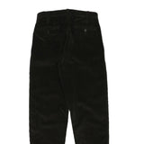 WALLACE AND BARNS Mens Cotton Blend Black Relaxed Straight Trousers W30 L32