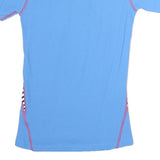 HELLY HANSEN Womens Blue & Black Stripe Graphic T-Shirt S Short Sleeve Crew Neck