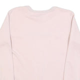 CHAMPION Womens Pink Crew Neck S Logo Embroidered Cotton Sweatshirt