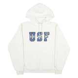 CHAMPION Mens White USF Cougars Pullover Hoodie M Cotton Blend Casual