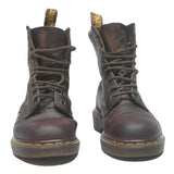 DR MARTENS Womens 1460 Lace-Up Boots Brown Leather UK 4 Classic Durable