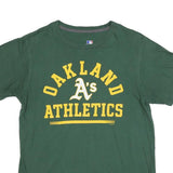 MLB Mens Green Oakland Athletics Graphic T-Shirt M Short Sleeve Crew Neck