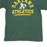 MLB Mens Green Oakland Athletics Graphic T-Shirt M Short Sleeve Crew Neck