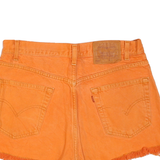 LEVI'S Womens Shorts Orange Casual Cut-Off M W32 Distressed Frayed Hem