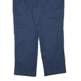 DICKIES Mens Cotton Blend Navy Regular Fit Straight Trousers W38 L29 Workwear