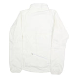 NIKE Mens White Jacket S Polyester Plain Zip Sportswear Lightweight Trail