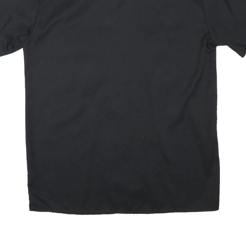 DICKIES Mens Black Work Shirt Cotton Blend M Two Pockets Short Sleeve