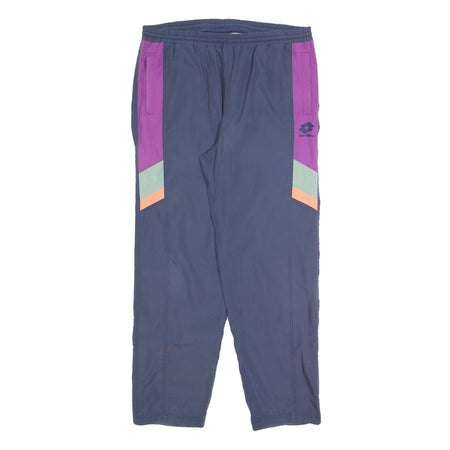 LOTTO Womens Joggers Blue & Purple XL W36 L32 Regular Fit Straight Leg