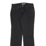 LEVI'S 505 Womens Black Regular Straight Denim Raw W29 L32 Classic Zip Jeans