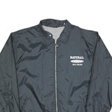 JINGLERS Mens Black Natural Spirit Zip Jacket XL Polyester Blend Plain