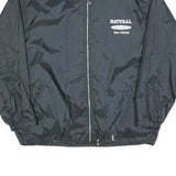 JINGLERS Mens Black Natural Spirit Zip Jacket XL Polyester Blend Plain